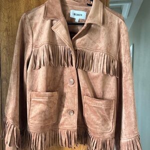 BB Dakota Brown Fringe Utility Jacket